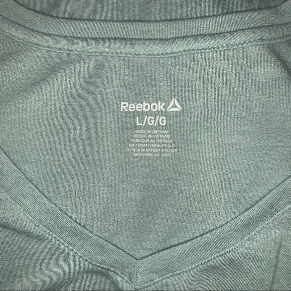 Reebok Tops Reebok Womens Light Sage Athletic Top Size L Poshmark
